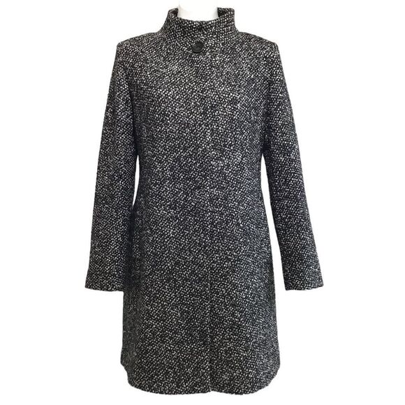 CINZIA ROCCO Wool Blend Stand Up Collar Overcoat New Size 10 - Picture 1 of 16